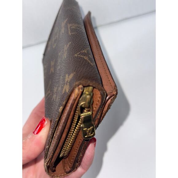 Louis Vuitton Monogram Porte Monnaie Tresor Wallet Authentic Vintage - Picture 8 of 16